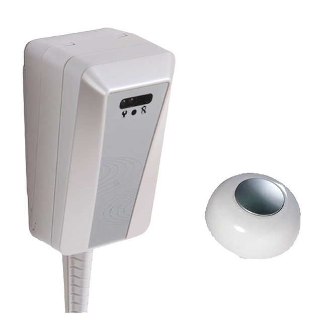 Descargador automático de inodoro para inodoro con botón pulsador superior QBO-I 
