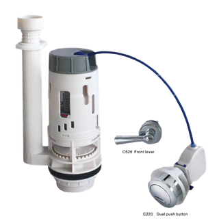 Válvula de descarga dual con cable de empuje suave de 2 pulgadas B2650